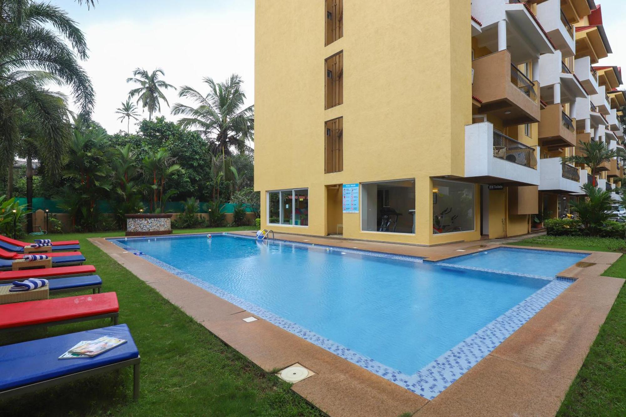 Veera Strand Park Serviced Apartments Near Calangute Bagian luar foto