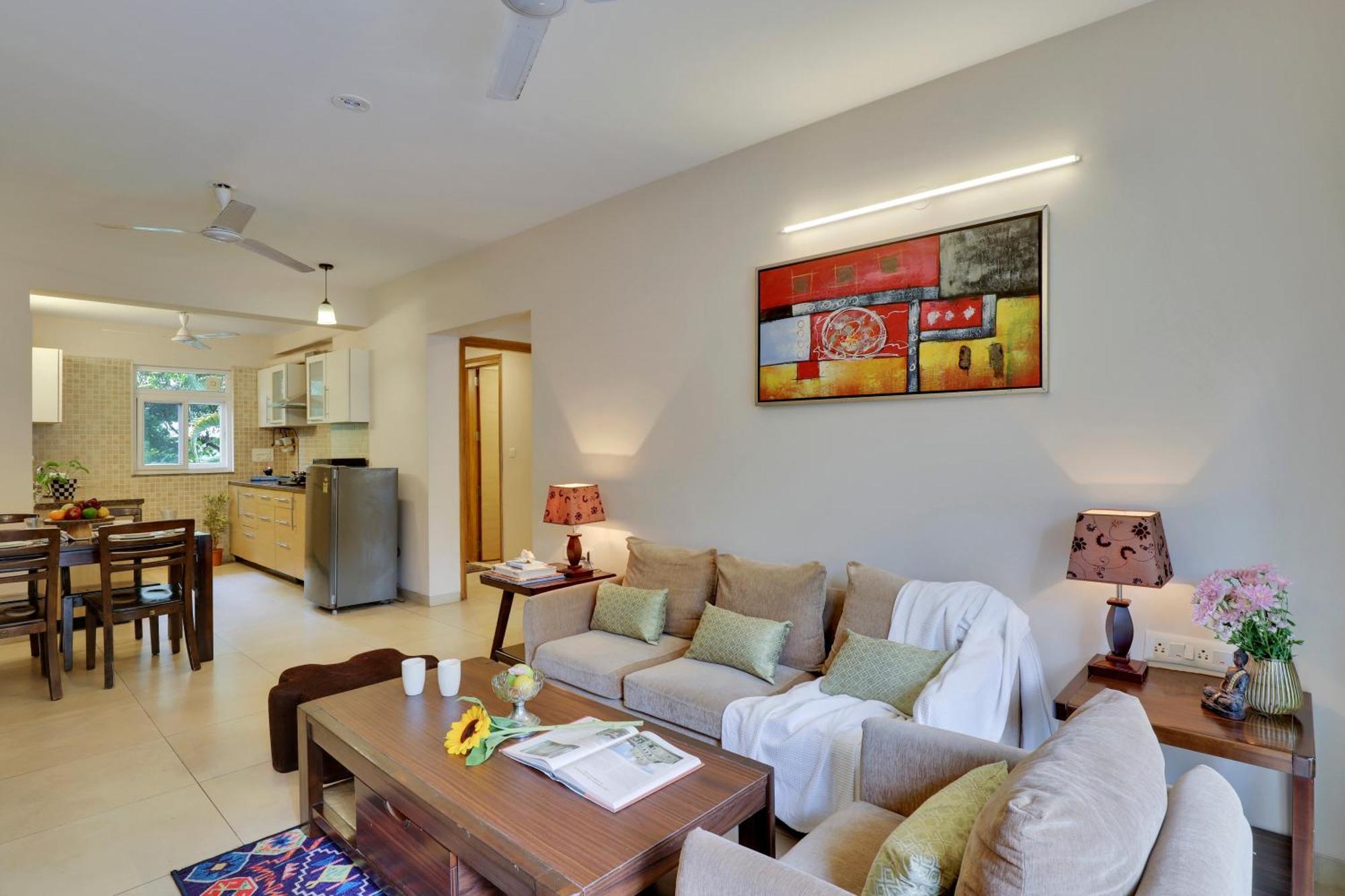 Veera Strand Park Serviced Apartments Near Calangute Bagian luar foto