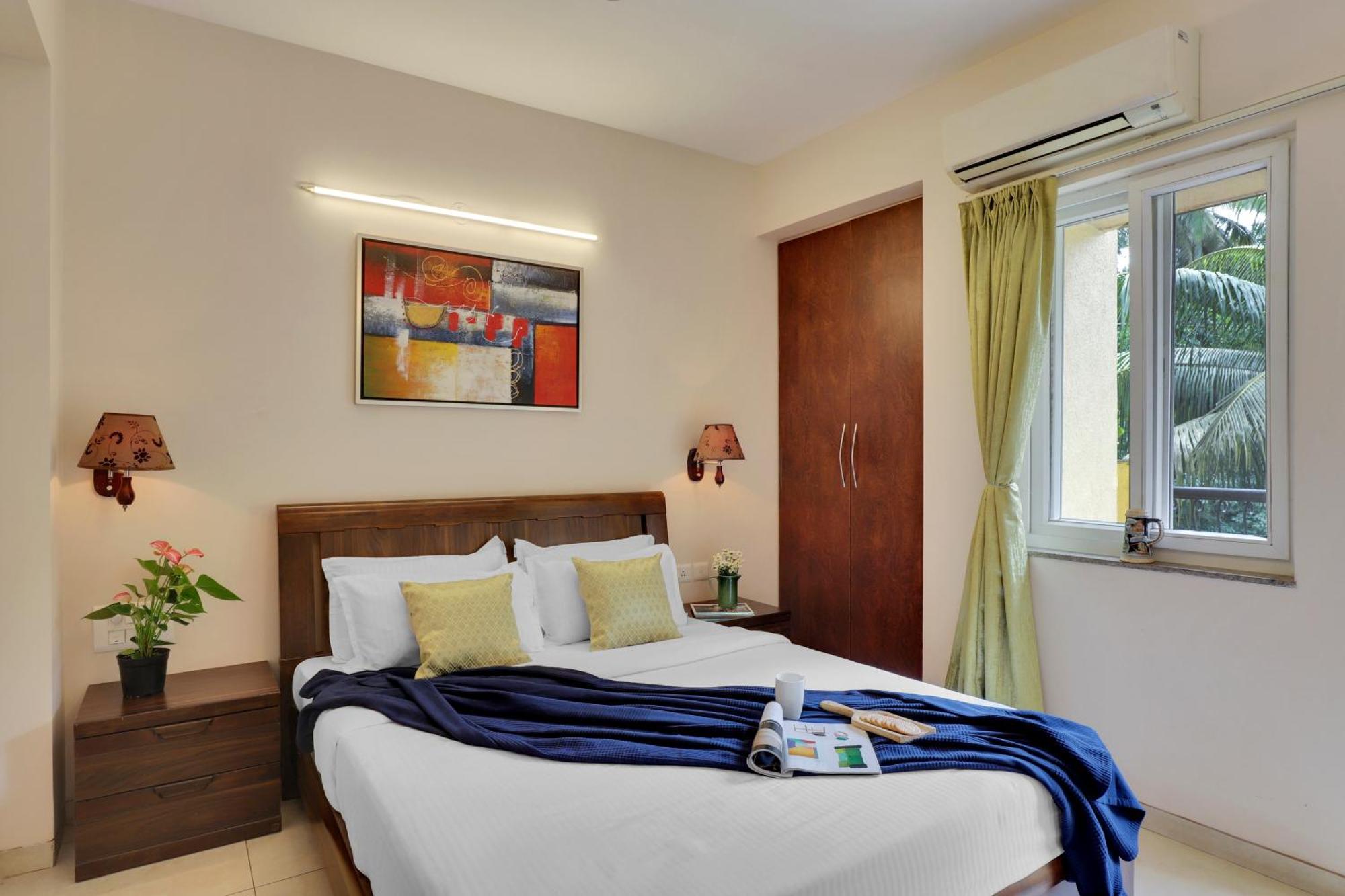 Veera Strand Park Serviced Apartments Near Calangute Bagian luar foto